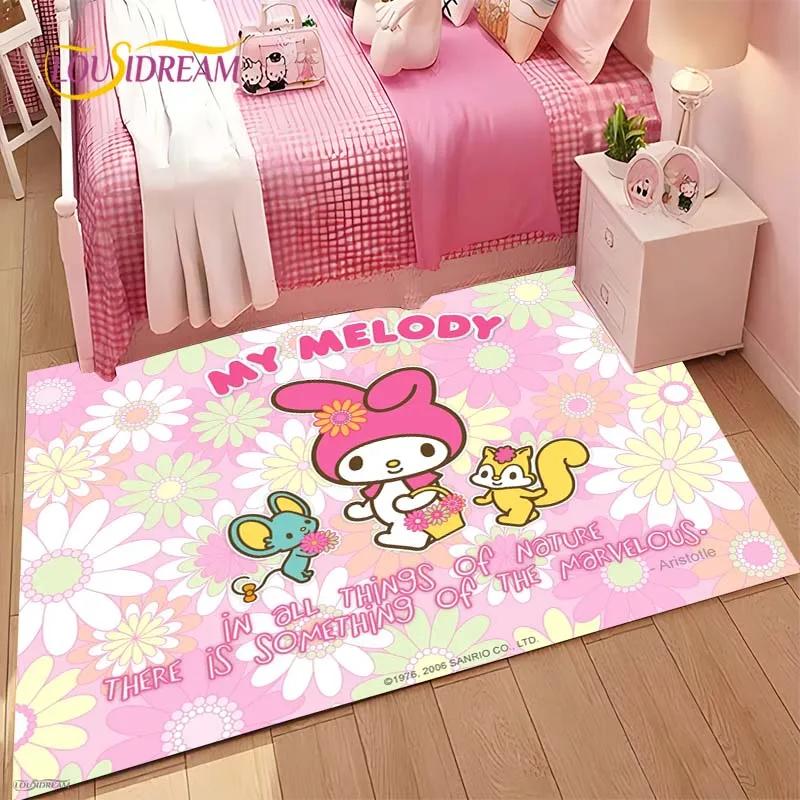 My Meloday Cartoon Anime Kawai Pink Carpet for Living Room Bedroom Rug Kitchen Door Kids Unslip Floor Mat Alfombra Birthday Gift