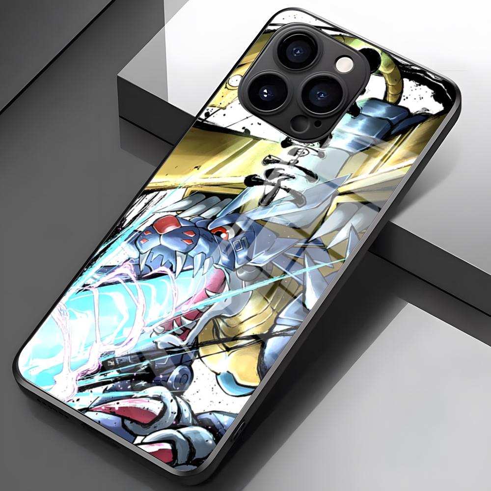 Pop Cool Digimon Japan Anime Phone Case For IPhone 17 Pro Max 16 15 14 Pro Max 13 11 X Xs Xr 8 7Plus Glass Cover