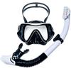 Scuba Diving Mask Snorkel Set Tempered Glass Professional Panoramic Snorkeling Gear Swimming Training Snorkel Kit Adults Youth