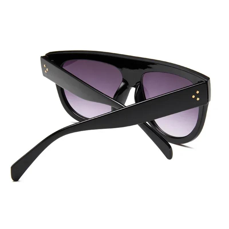 New Half Round Sunglasses Women Trendy Brand Designer Beautiful Sun Glasses Female Big Frame Outdoor Oversized Eyewear