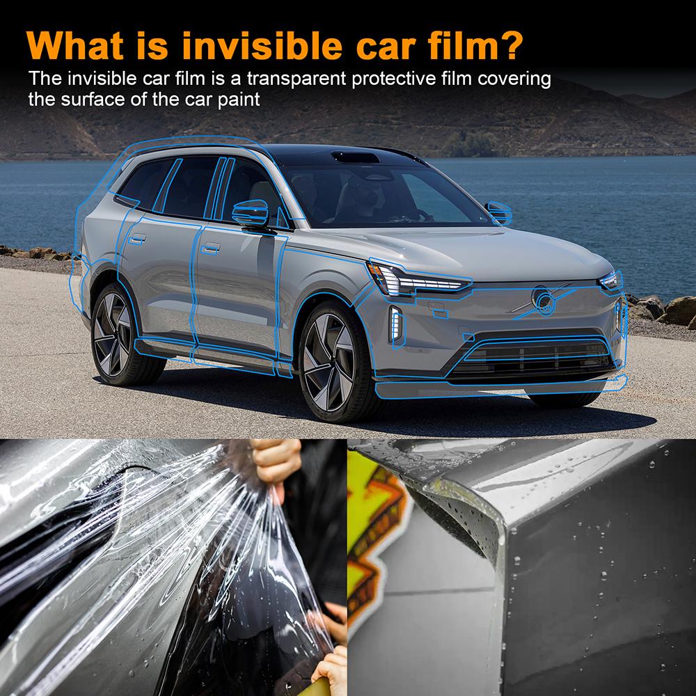 TPU Protective Film for Volvo EX90 2025 Interior Panel Anti-Scratch Repair Sticker