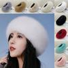 Thick Winter Hat Keep Warm Wide Headwrap Fashion Fluffy Plush Headband  Winter