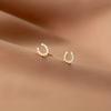 2pcs Mini Horseshoe Hoof Earrings - Hypoallergenic & Shiny, Dainty Horse Jewelry for Lovers, Perfect Birthday Anniversary Gift for Her, Sensitive Ear