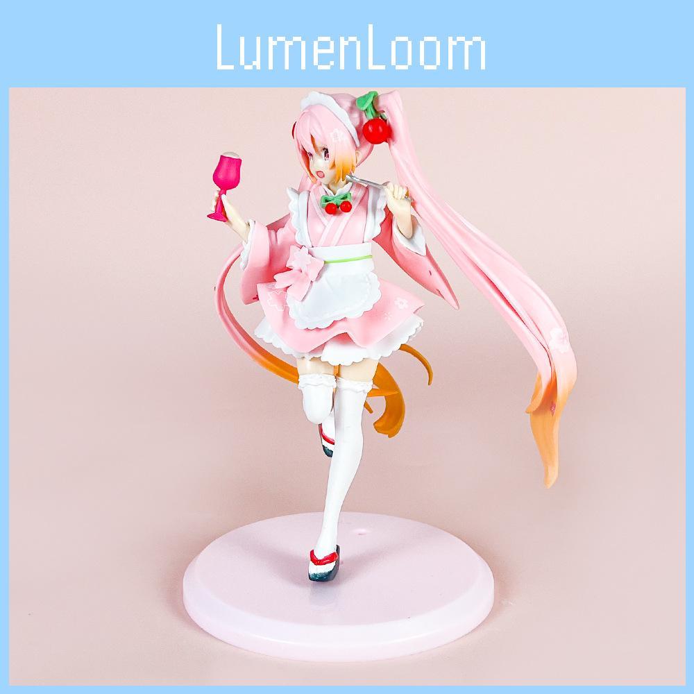 Miku Hatsune Pvc Model Ornament With Maid Costume Design For Anime Fans Gift