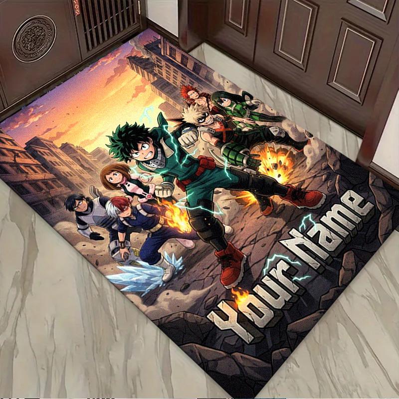 Name Custom My Hero Academia Carpet Rug for Living Room Bedroom Home Sofa Decoration,Kids play Non-slip Floor Mat