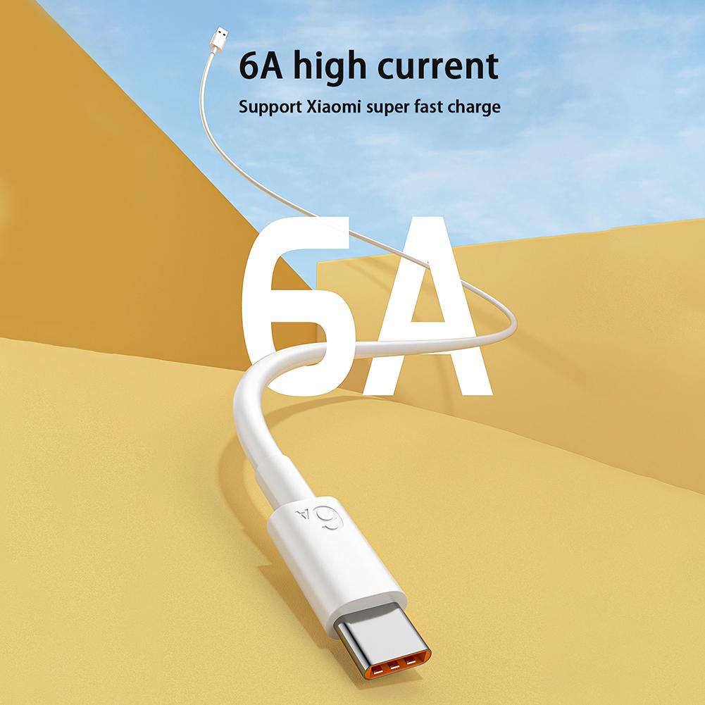 Fast Charging USB Type C Cable 66W/40W USB C Cable 6A/5A Accessories for Xiaomi Redmi POCO Huawei Honor OPPO VIVO