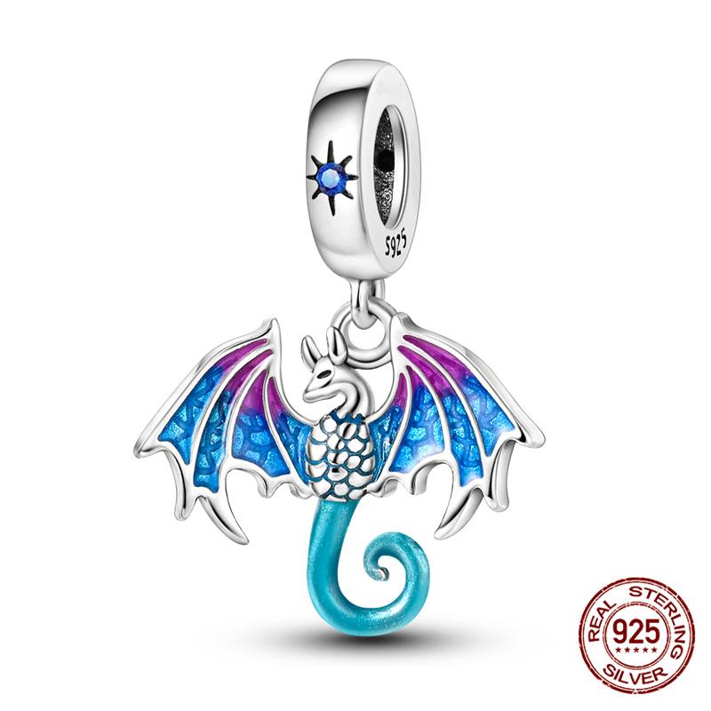 Charms Copper Chinese Dragon Series Charms Beads Fits Women'S 3Mm Original Bracelet Necklace Diy Fine Jewelry Gifts