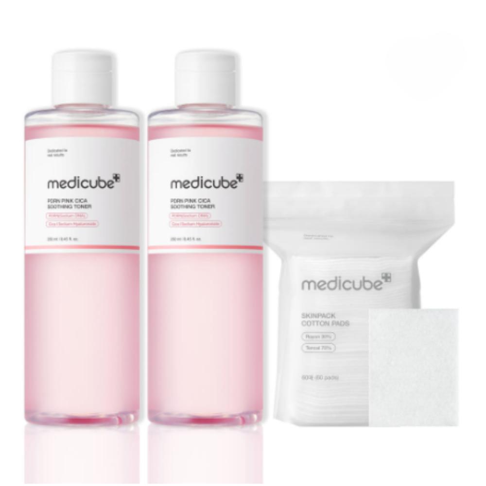 

Medicube PDRN Pink Cica Soothing Toner — Calming & Barrier-Support Toner (250ml × 2)