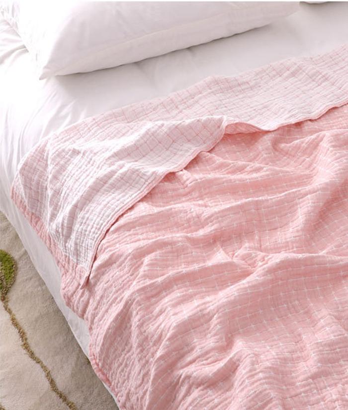 Manta casual simple japonesa Gasa de algodón funda de sofá manta multiusos para camas decoración del hogar toalla de sofá colcha