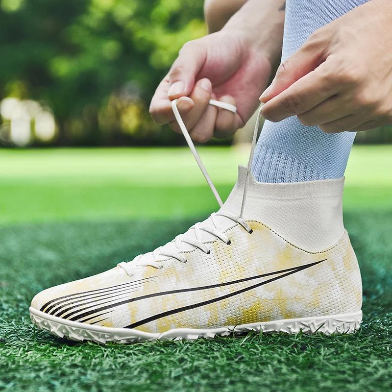 Mens Football Shoes Adult Five-a-side Soccer Shoes Turf Field Original Football Boots Free Shipping Childrens Soccer Shoes Kids