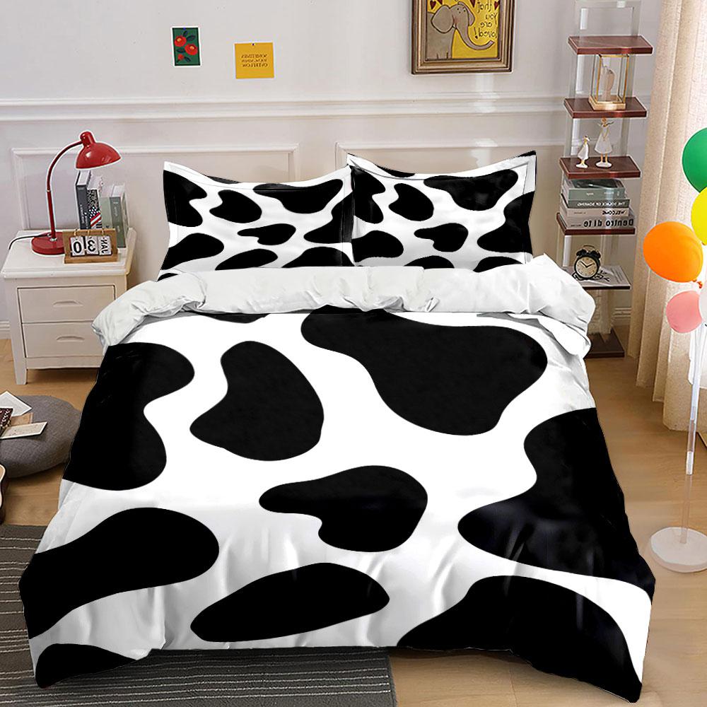 Cow Print Bedding Set Bedding Duvet Cover Set Duvet Cover Pillowcases (1 * Duvet Cover 2 * Pillowcases, without duvet insert)