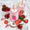 100-500pcs Glitter Pink Strawberry Stickers Party Gift Wrapping Label Children Scrapbook Cute Stationery Stickers