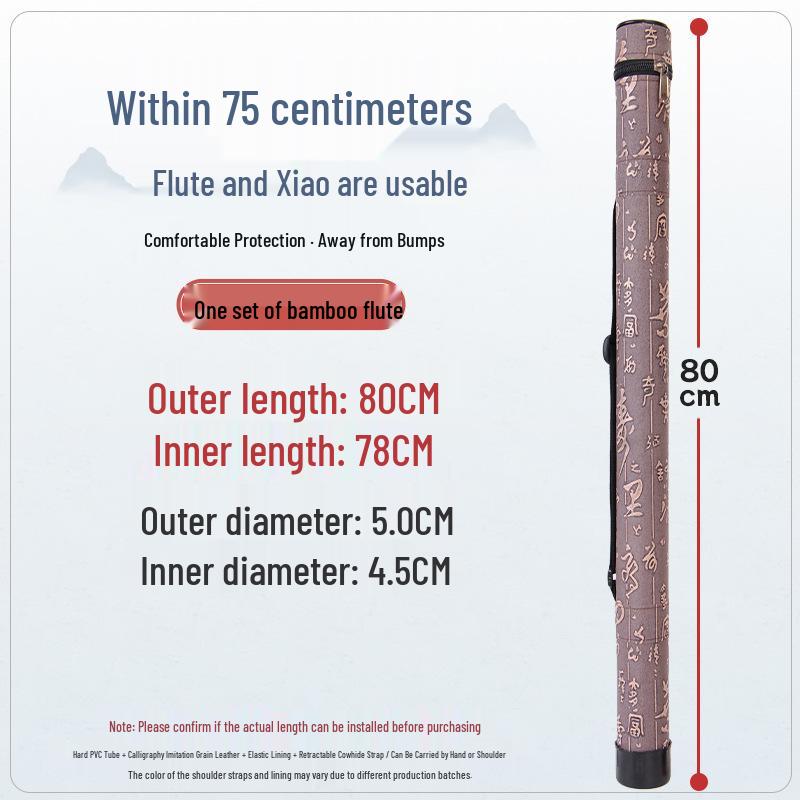 Waterproof Bamboo Flute Storage Bag - Anti-Drying/Damp, Portable Tube for Xiao, Ideal for Students & Beginners