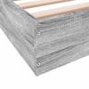 Bed Frame without Mattress Gray Sonoma 180 x 200 cm Engineered Wood