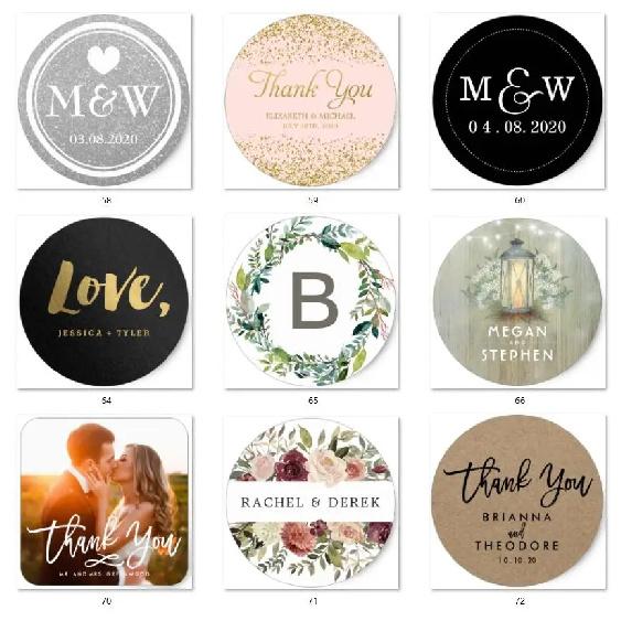 100PCS 3cm 4cm 5cm 6cm 7cm Your logo stickers, custom printed, ideal for small businesses, comes with 100 stickers