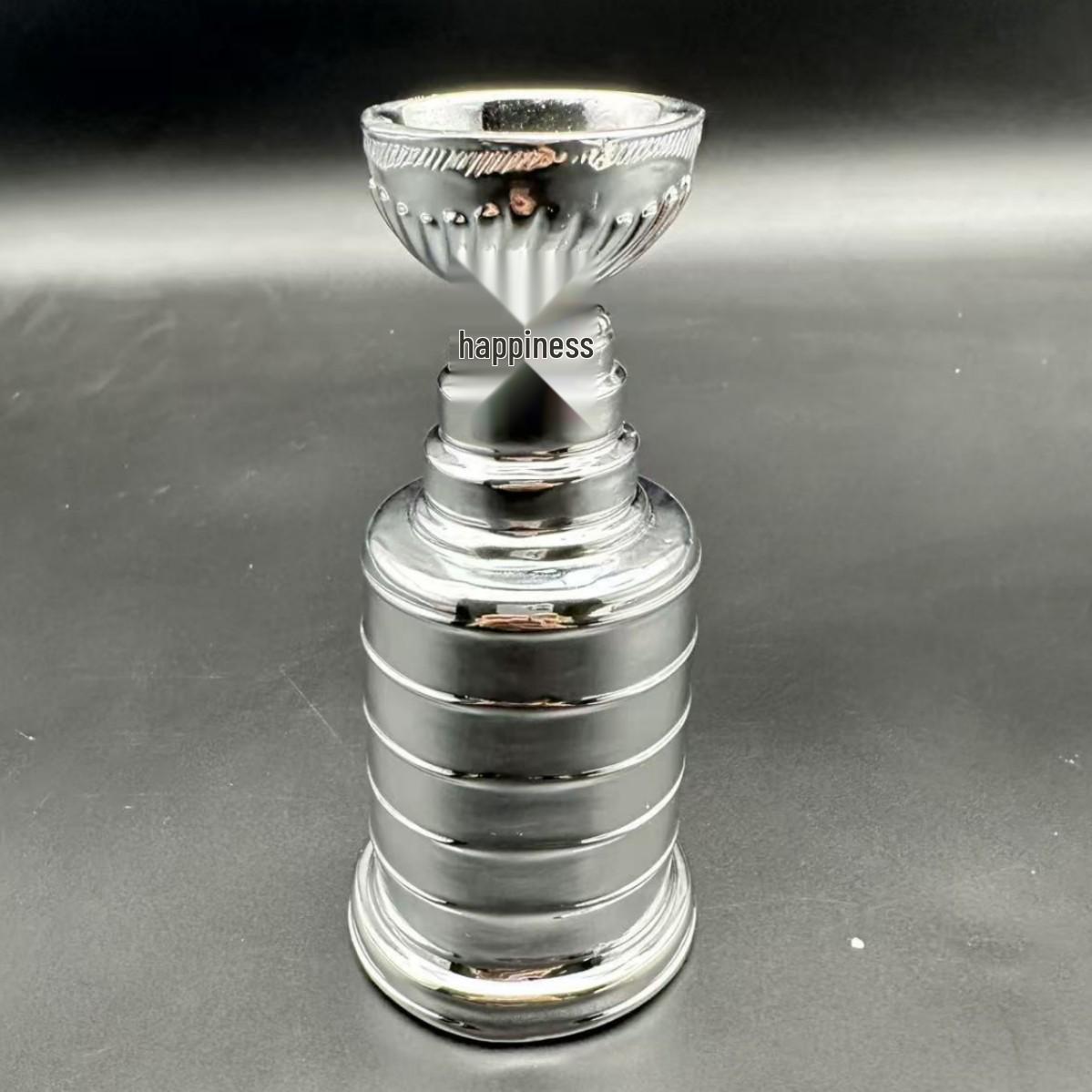 

Stanley Cup Resin Electroplated Trophy Collectible Display Ornament for NHL Ice Hockey Fans Engraving серебряный