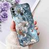 For Itel A48 6.1" Case Fashion Painting Soft Silicone TPU Black Cover For ITEL A48 itel a48 Popular Design Flowers Phone Cases