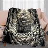 1PC Custom Name Skeletal Ship Adventure flannel blanket versatile,all-season throw suitable for the living room,bedroom,camping,travel,and gift