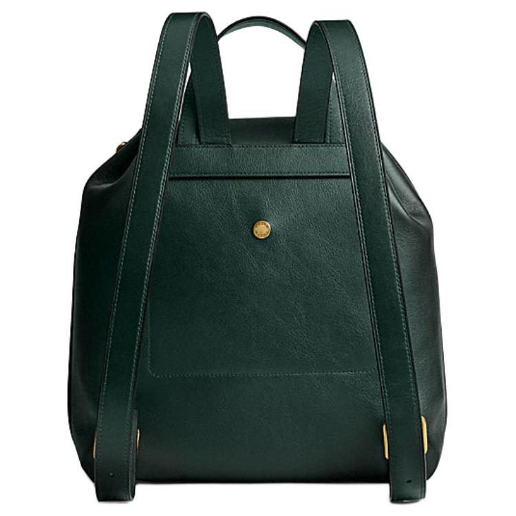 Coach Zaino in Pelle con Chiusura a Coulisse e Bottone Magnetico Logo del Marchio Crosby 28 Grande Zaino da Donna Verde Giungla CW619-B4FOR