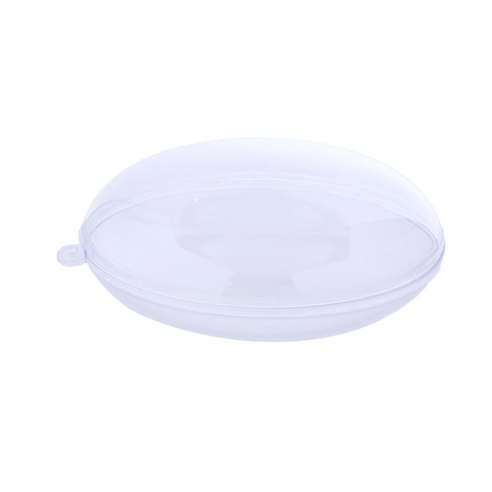 Kugel Bonbon Verpackung Foto Requisiten Weihnachtsbaumschmuck Klare Flache Kugel Weihnachts-Scheibenkugeln Heimdeko