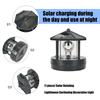 Automatic Solar Lighthouse Garden Light 360 Degree Rotating Lamp Plastic Outdoor Yard Decoration Easy Installation