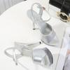 Woman Transparent Super High Heel Summer Female Waterproof Fish Mouth Shoes Fairy Thin Heel Sandals 15cm heel 5cm Platform LFD