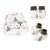 Newborn Baby Hat, Baby Hood, Male and Female Children, Spring and Autumn Baby, Pure Cotton Hat, Gloves, Foot Covers