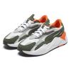 Puma Rs-X Mixed Metallic Fabric Layered Leather Casual Sneakers Women Sneakers White Green 374668-01