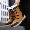Herren Schneestiefel Plüsch Warm Winterstiefel High Top Baumwollschuhe 2025 Winter Plüsch Warme High Top Stiefel für Herren Botas Hombre