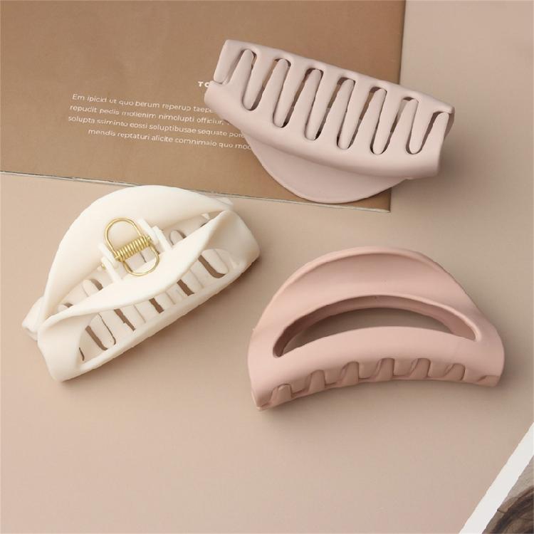 Siliconen Haarklem Clip Houdt Speldjes Hoofddeksels Veilig Vast Voor Lang Dik Haar Trendy Haaraccessoire Neutrale Kleur