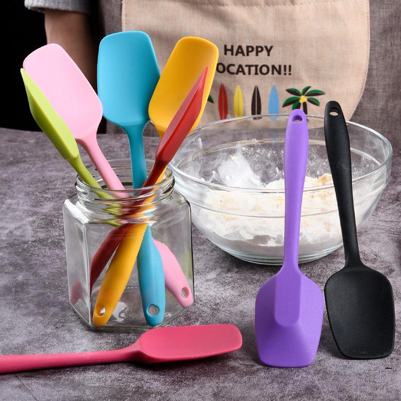 1PC 21cm Silicone Spatula Cream Spatula High Temperature Resistant Non-stick Spoon Kitchen Baking Accessories and Tools
