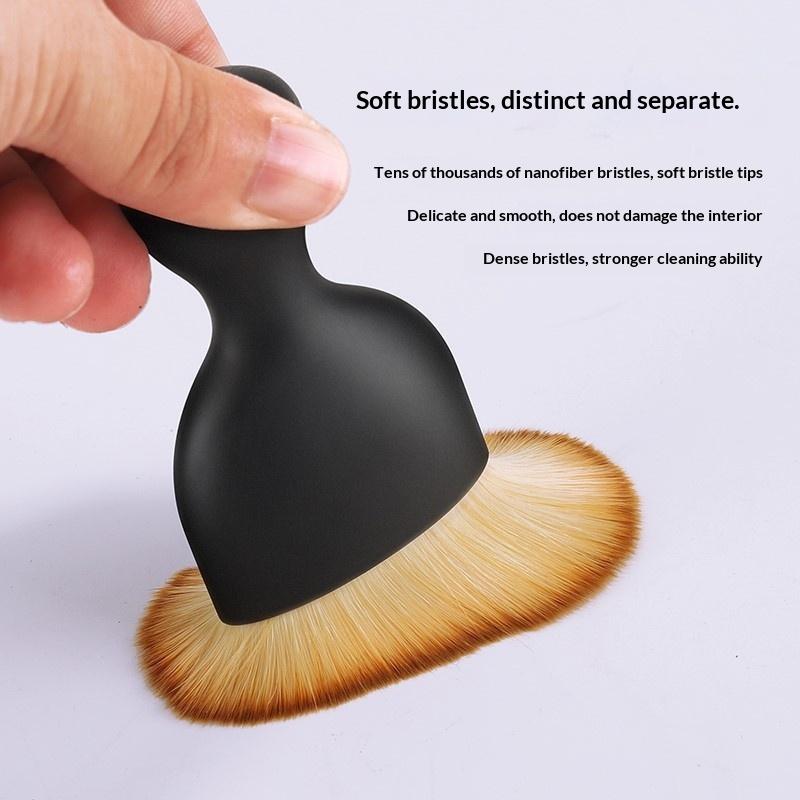 Car Detailing Brush for Interior Cleaning Soft Fluffy Bristles Non-Slip Handle 1/2/3 PCS Suitable for Auto Air Vent Dashboard