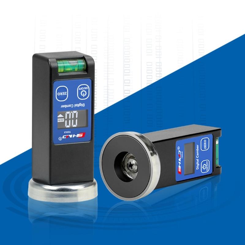 Digitaler Sturz- und Spureinstellwerkzeug Magnetische Basis Präzisions-LCD-Display Radspurwerkzeug Universelles Nachlauf- und Sturzmessgerät