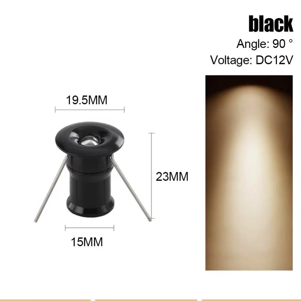 1W Power Mini LED Spotlight 3000K Warm Light Cabinet Downlight Durable Spot Lights  Indoor Lighting