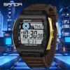 Sanda 2225 Luxury Men's Digital Watch Multi Functional Night Light Calendar Stopwatch Fashion Men's Sports Watch Reloj Hombre