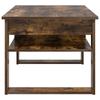 Coffee Table Smoked Oak 96 x 54 x 44 cm Wood Based Material