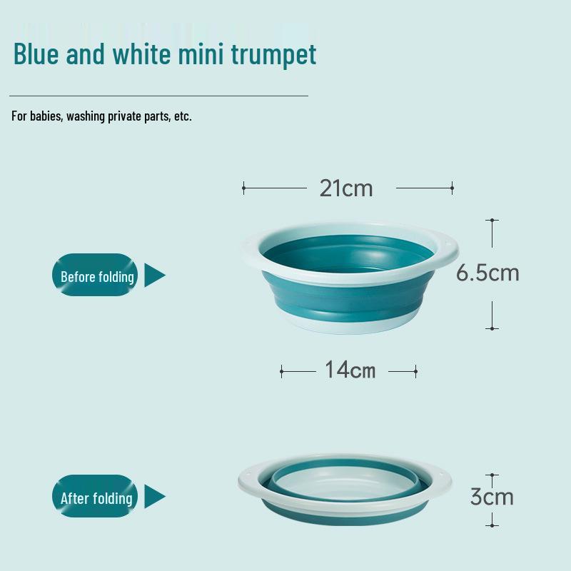 Portable Folding Baby & Household Washbasin for Travel and Dorms