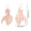 Trendy Fish shaped Earrings Fashionable Hollow Fish Ear Pendant for Parties Date