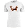 Mens 2 Headed Dachshund Dog T Shirt Pooch Pet