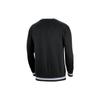 NBA Brooklyn Nets, Fleece Lined Sports Crew Neck Pullover Long Sleeved Basketball Jersey Men's Black DR2280-010