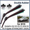 Double Rubber Car Wiper for BYD S Series Seagull Seal Tang Yuan PlusDM Front Wiper Blades Brushes CutterAccessories Windscreen