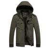 Mens Winter /Autumn Clothes Windbreaker Military Field Army Jackets Flight Pilot Hooded Top Coat