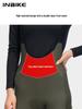 INBIKE Women's Fleece Cycling Bib Pants with High Waist, Pockets, and Belt for Autumn/Winter Road Biking