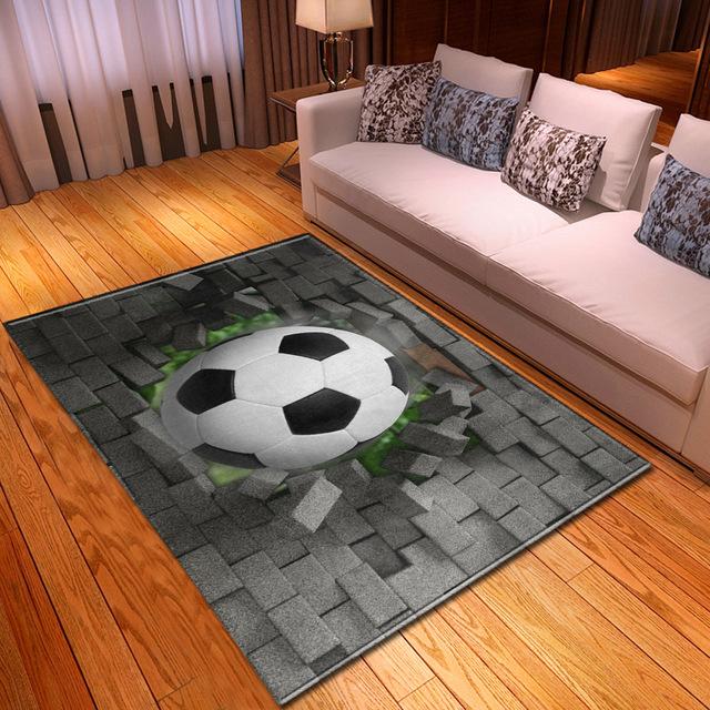 Home Decoration Living Room Carpet 3d Print Pattern Boy Bedroom Room Decoration Basketball Children 'S Room Game Kitchen Carpet