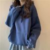 Herbst Winter Locker Lässig Einfarbig Kapuzenpullover Damen Schlichte Mode Kapuzenpullover Kapuzensweatshirt Top