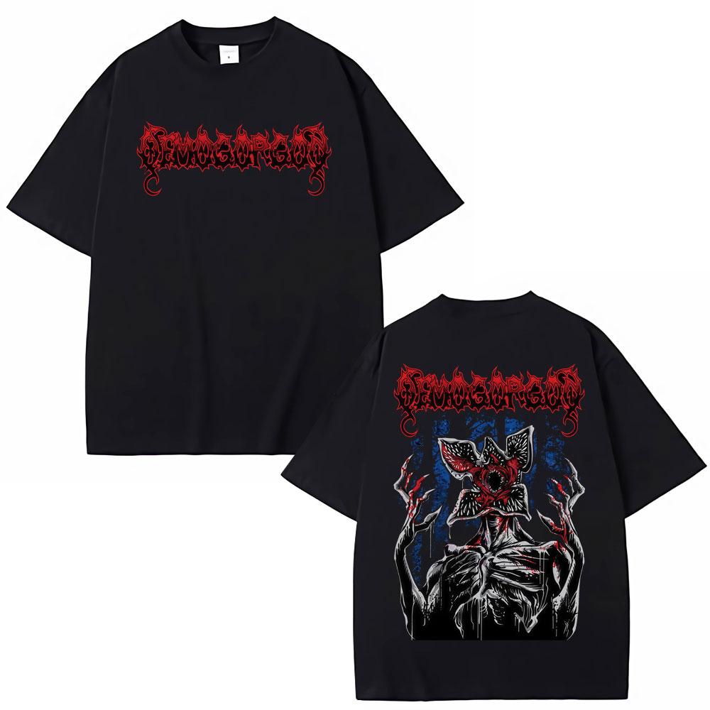 

Eddie Munson The Demogorgon Tshirt Man Eating Flower Monster Pattern Tshirt 2026 Summer Mens Womens Luxury Fashion Tshirt M