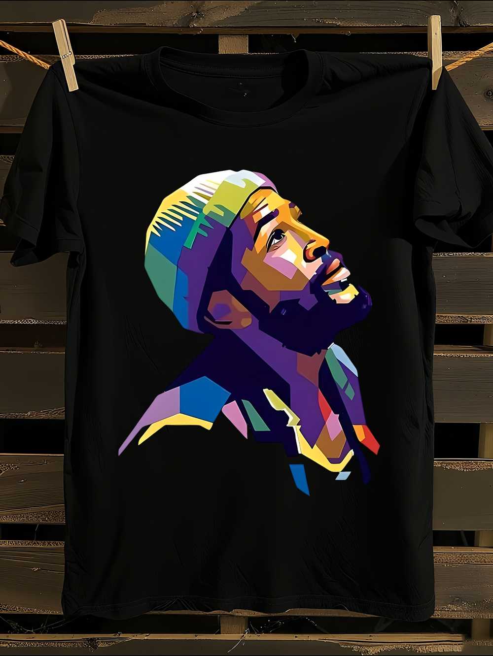 

& WoMarvin Gaye Graphic Print T-Shirt Mens Tshirt Womens Tshirts with Letters Print Short Sleeves T-Shirt Casual Street Tee Shirt Top L