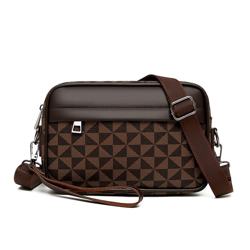 Men's Crossbody Multi-pocket Clutch Bag - High-end, Wear-resistant Business Handbag