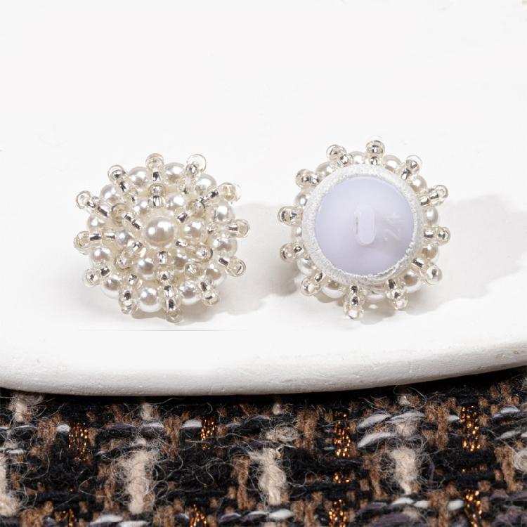 All Matching Pearls Buttons Resin Closure Buckles For Enhancing Clothing Handmade Craft Project Accessory Garment Buttons