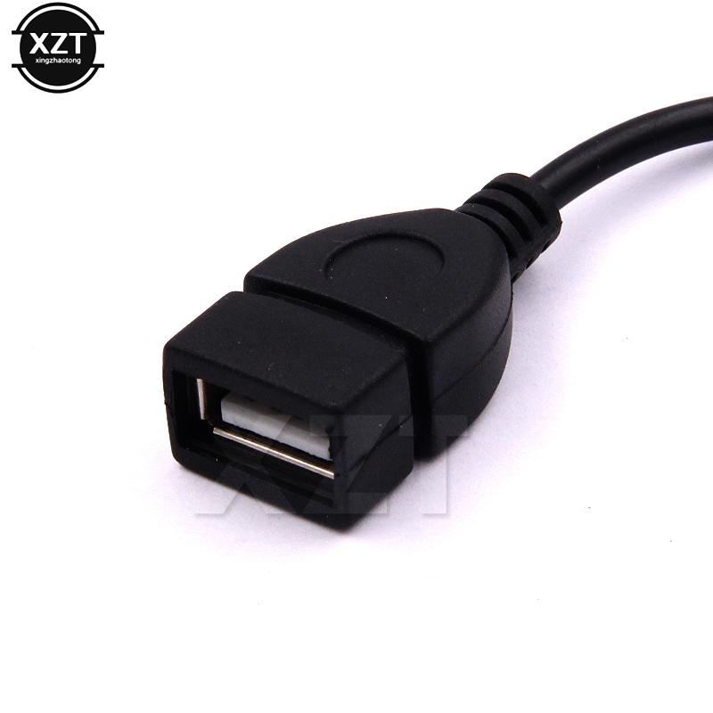 3.5mm Male Audio AUX Jack To USB 2.0 Type A Female OTG Converter Adapter Cable for Car MP3